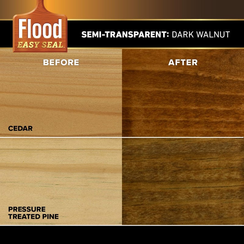 Flood Easy Seal 1 gal. Dark Walnut Semi-Transparent Exterior Wood Finish - Image 5